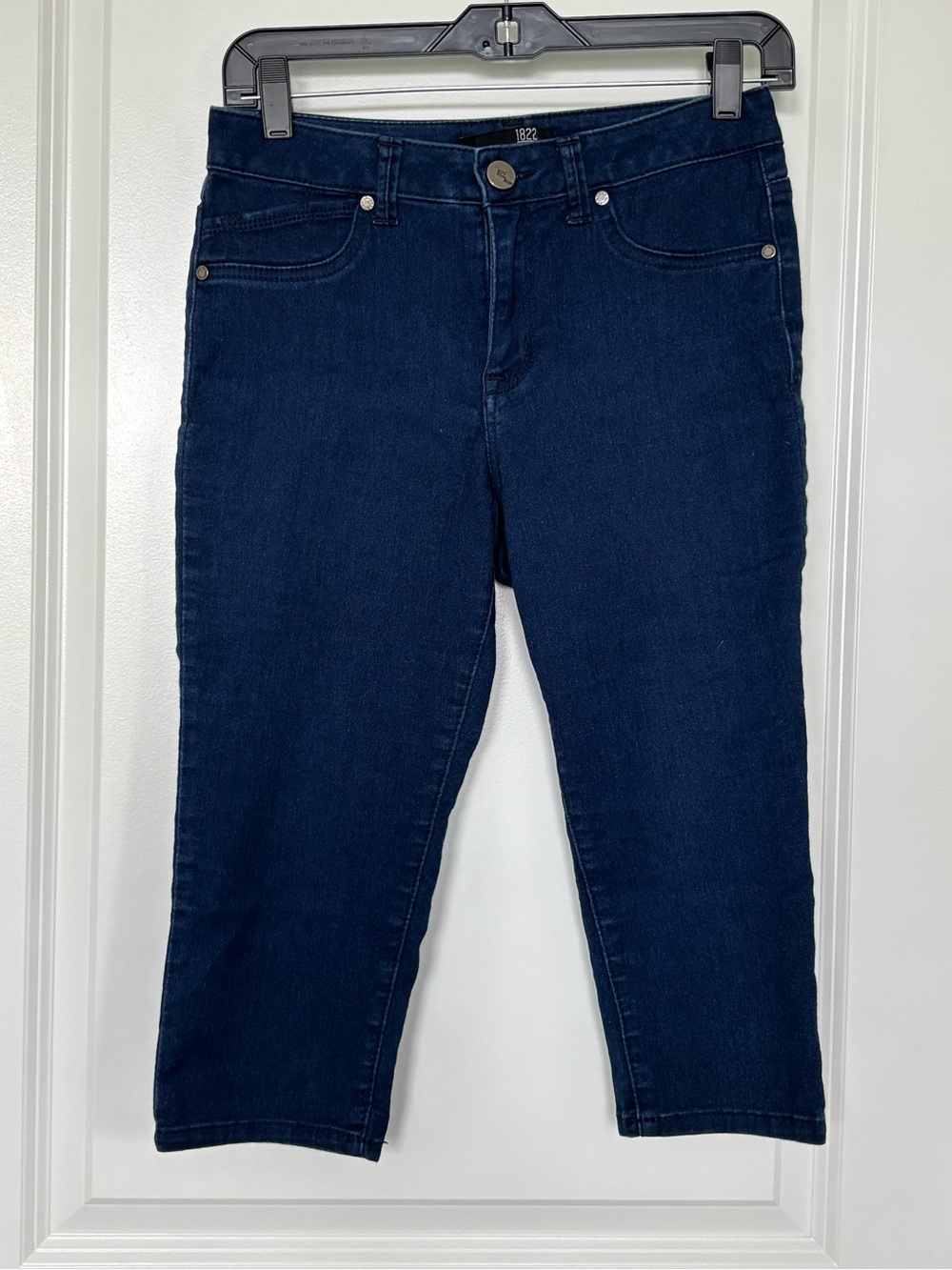 1822 Denim Capri Jeans Size 8 Dark Wash Stretch